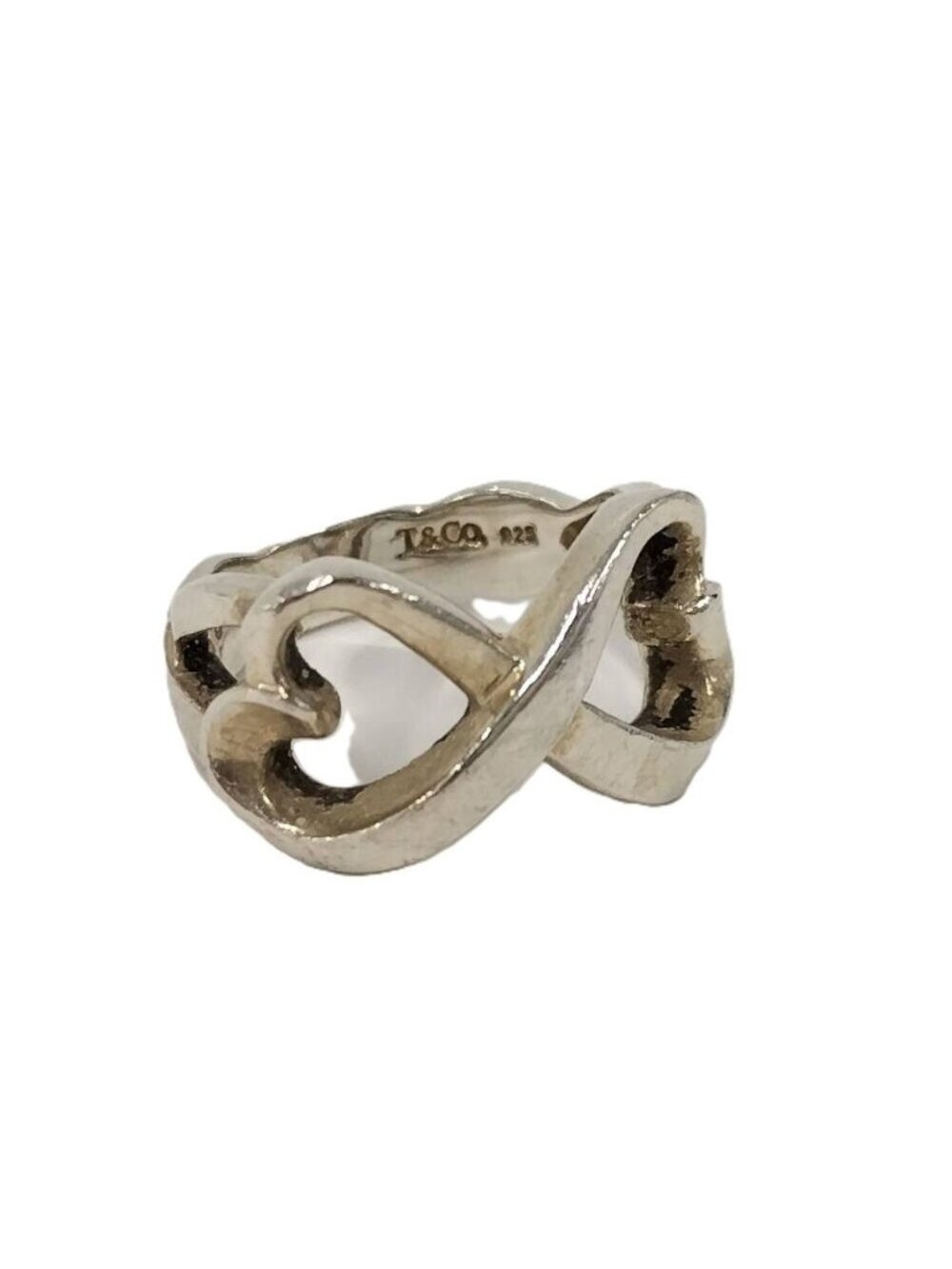 Tiffany & Co Ring Double Loving Heart
